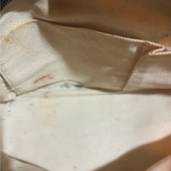 GUIA’S black leather satchel handbag with beige trim - Picture 8 of 10